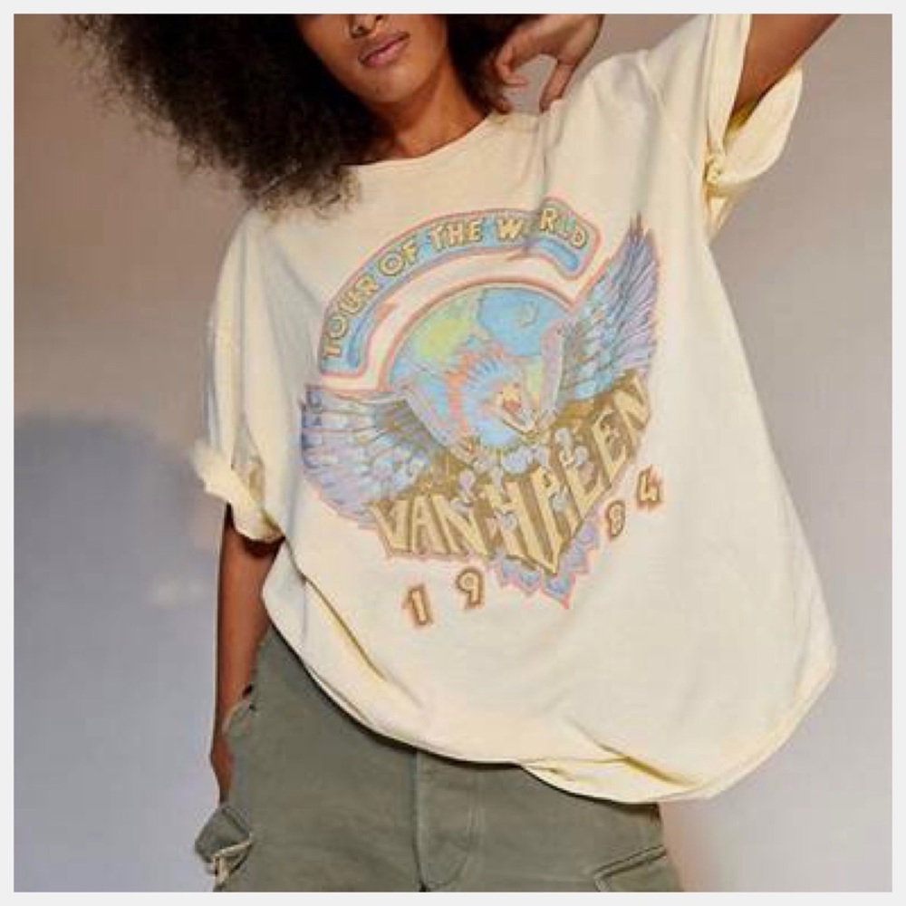 Van Halen oversized graphic tee